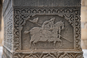 Ancient stone carving of horse rider bas relief in Old City of B, a Photo by Pictures for you!!!!!!!!!