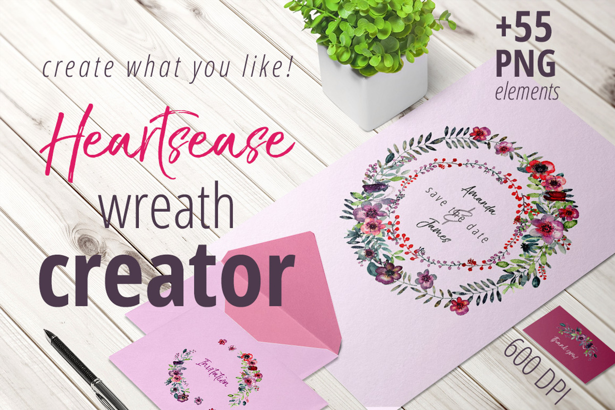 Wreath Creator Bundle&patterns, an Illustration by Gray Cat Graphics (Photo 8 of 9)