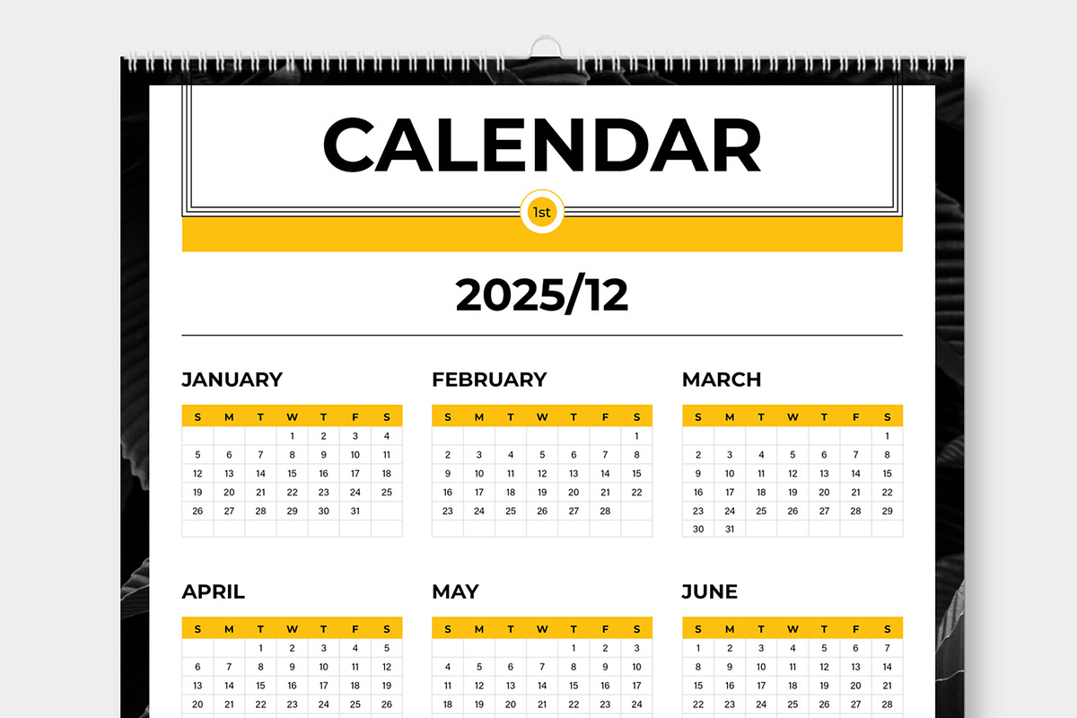 Calendar 2025 Layout, a Stationery Template by ContestDesign (Photo 2 of 3)