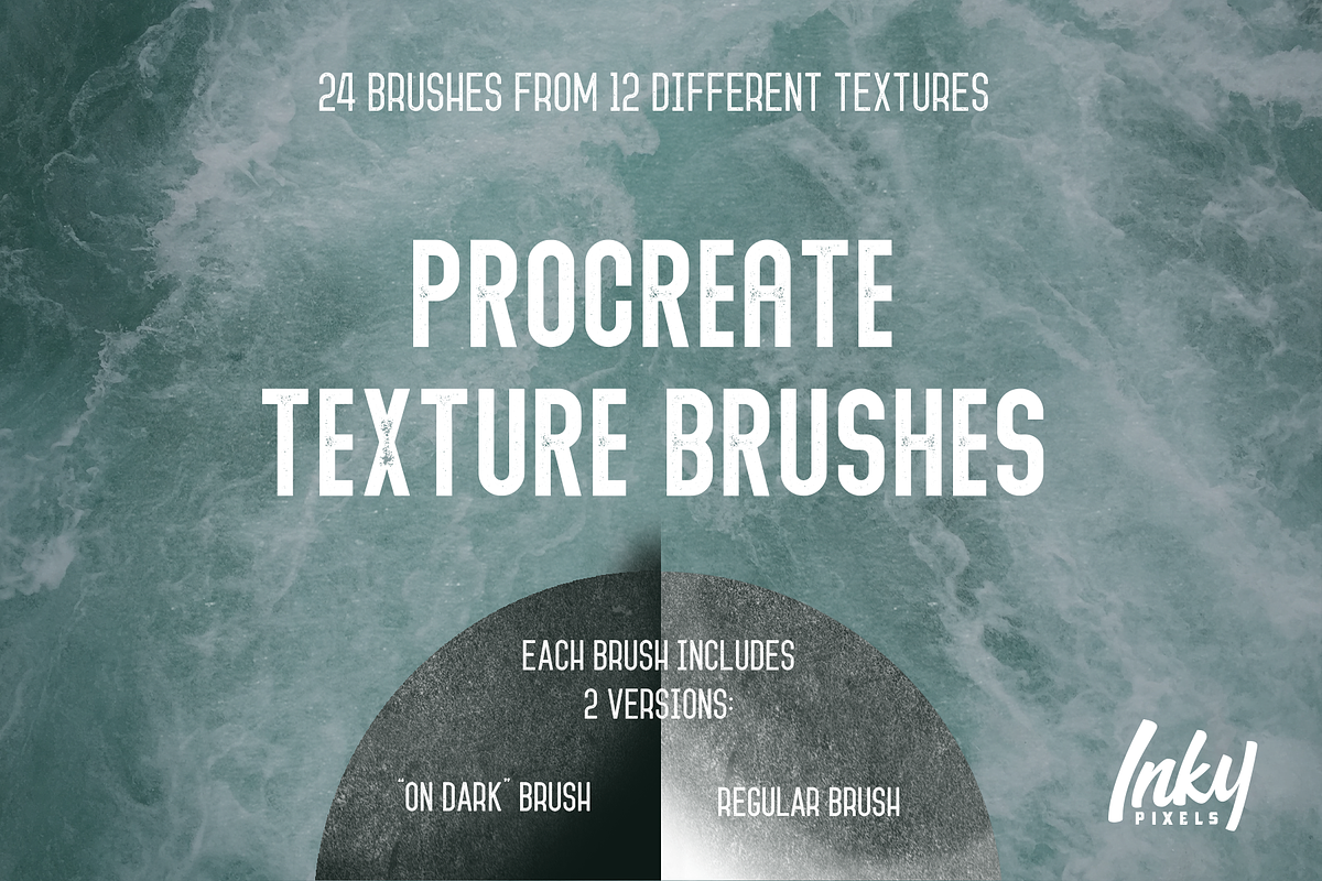 Seamless Texture Procreate Brushes, a Brush Add-On by Inky Pixels (Photo 1 of 5)