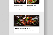 Food Delivery Email Newsletter, an UI Kit Template by MightyDesign (Thumbnail 5 of 9)