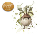 Botanical Creatures Clipart Set, a Decorative Illustration by The Dutch Lady Designs (Thumbnail 2 of 7)