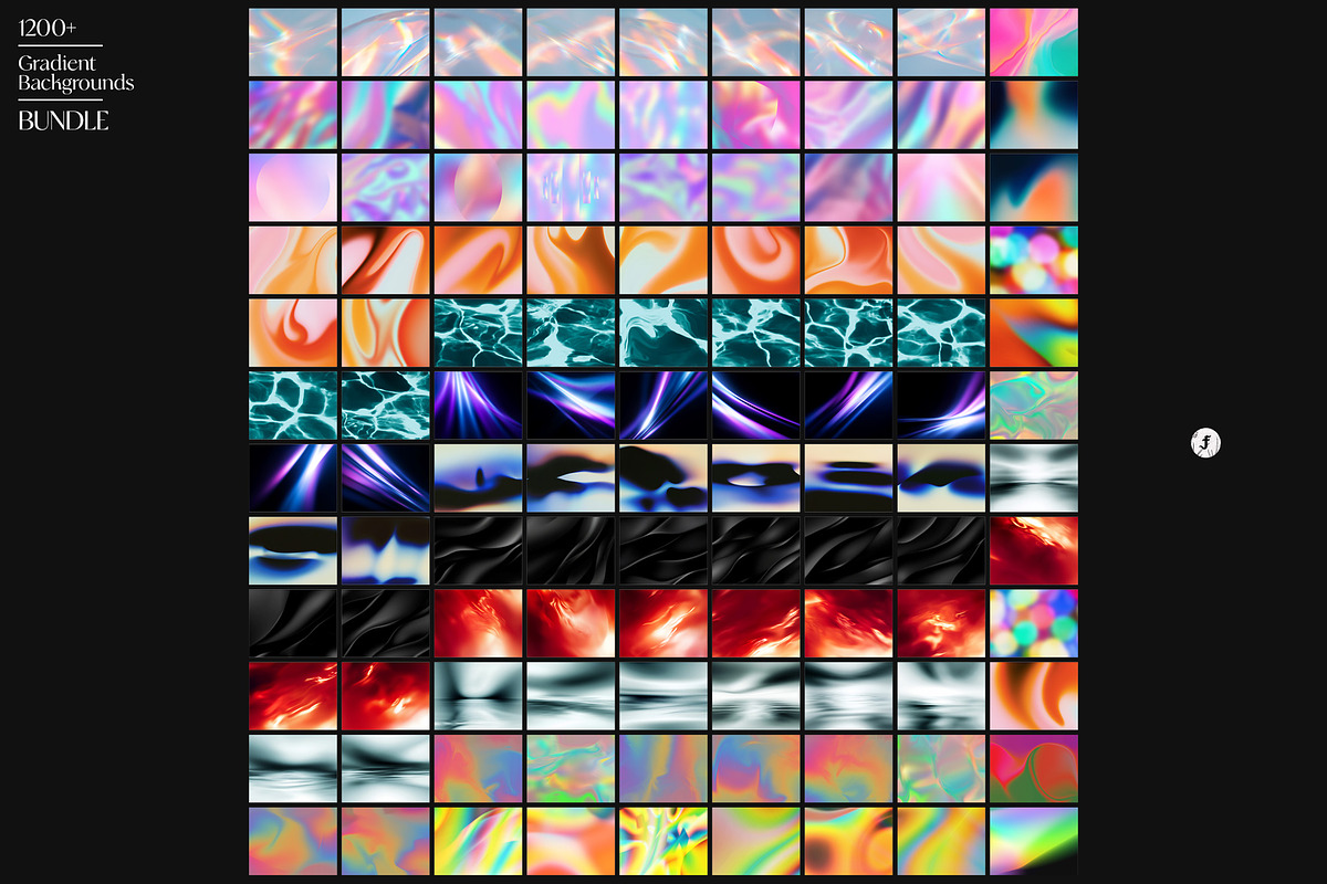 1200+ Gradient Backgrounds Bundle, a Background Graphic by Freezerondigital (Photo 22 of 27)