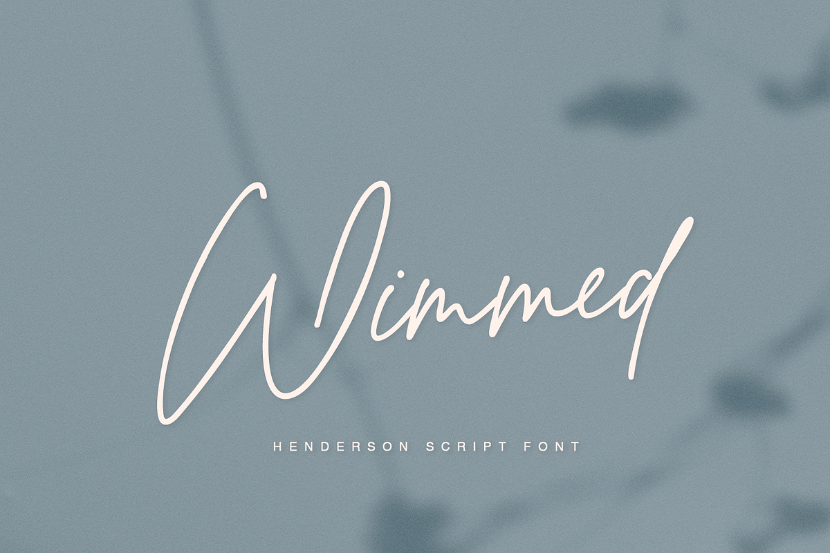 Henderson Script, a Script Font by Quothron (Photo 2 of 8)