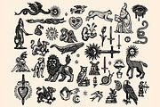 Gothic Times Linocut Bundle, a Person Illustration by ClayStudio (Thumbnail 2 of 8)