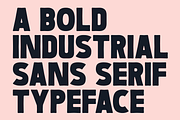 Boldric - Bold Industrial Sans Serif, a Sans Serif Font by Muksal Creative (Thumbnail 2 of 13)