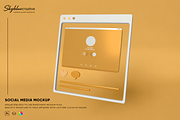 Screen Mockup of Social Network, an Advertising Mockup by skybluecreative (Thumbnail 1 of 2)