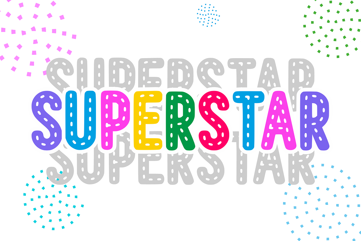 Glitter Day - Kids Font Types, a Font by KiddoGlyphs Studio (Photo 2 of 8)