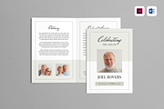 Funeral Program | MS Word & Indesign, a Brochure Template by Leaflove (Thumbnail 1 of 5)