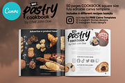 Canva Square Pastry Recipes Cookbook, a Magazine Template by DeLaGranSiete (Thumbnail 3 of 12)