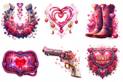 Retro Howdy Western Valentine PNG, an Object Illustration by KennedyStudio (Thumbnail 3 of 5)