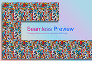 Hand Drawn Abstract Seamless Pattern, a Pattern Graphic by Forhadx5 (Thumbnail 2 of 6)