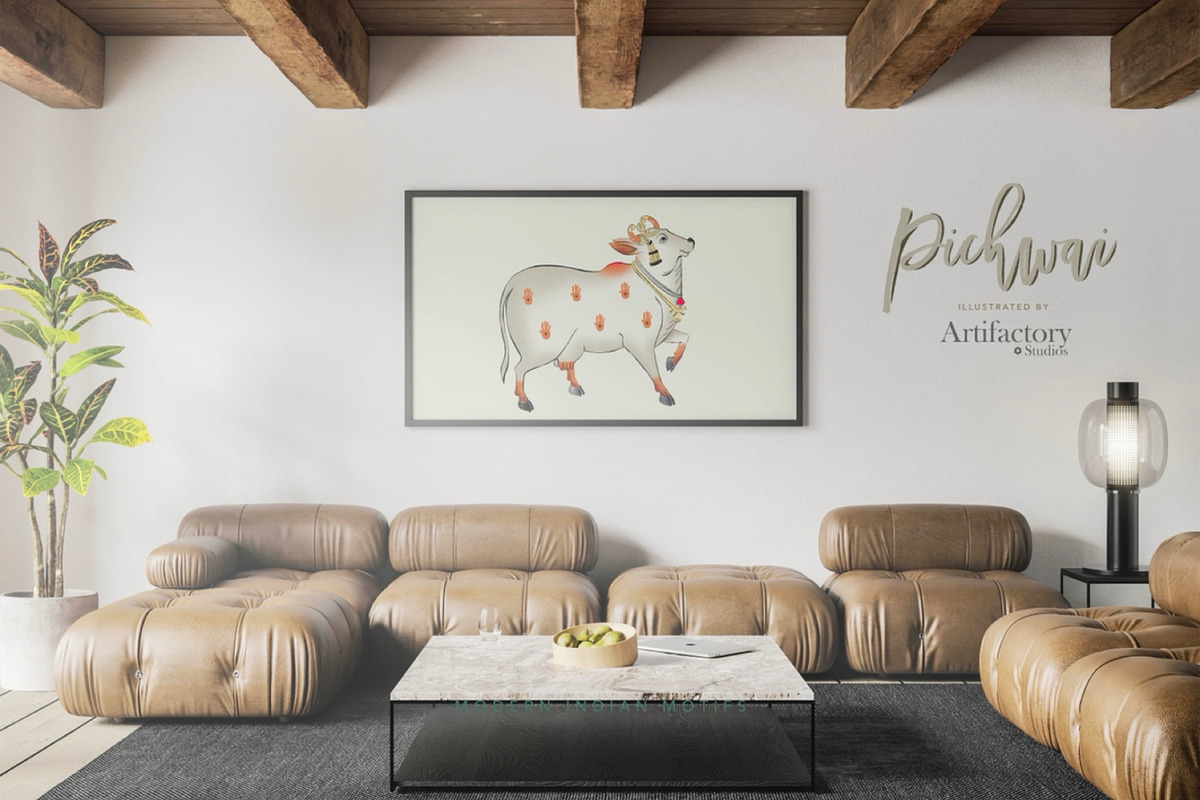 Pichwai Indian Art Bundle, an Illustration by Artifactory Studios (Photo 6 of 6)