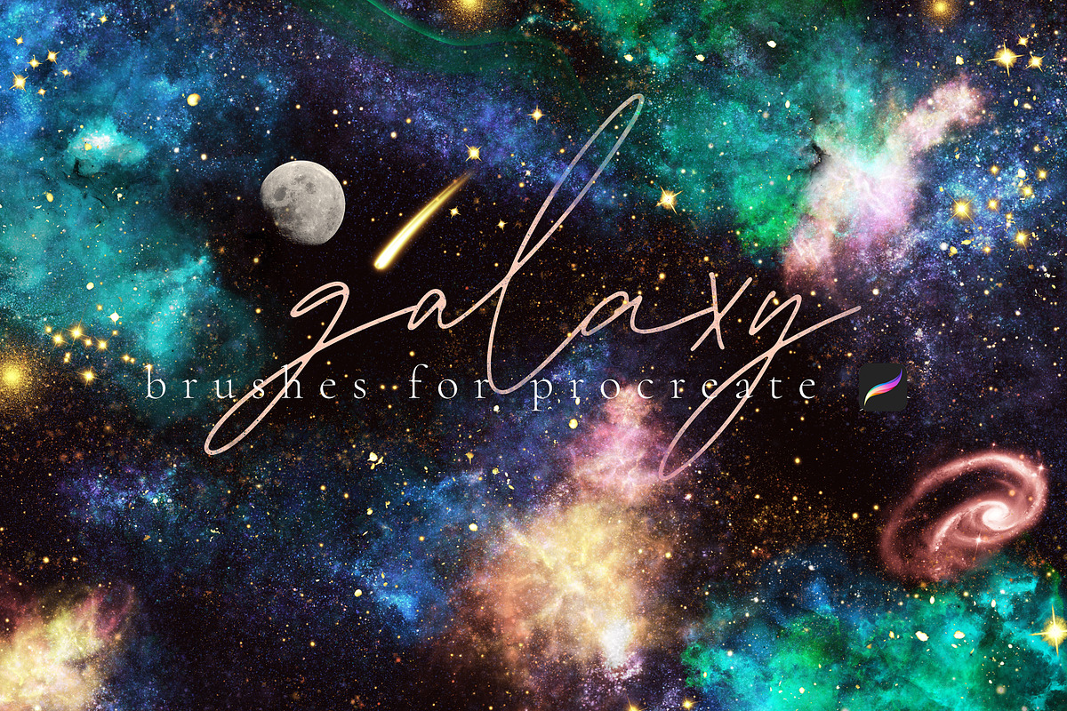 Galaxy Brushes for Procreate, a Brush Add-On by AJ Brushes (Photo 1 of 11)
