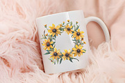 Black Eyed Susan Watercolor Cliparts, an Illustration by RobertsArt (Thumbnail 5 of 7)