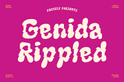 Genida Rippled, a Sans Serif Font by Craft Supply Co. (Thumbnail 1 of 8)