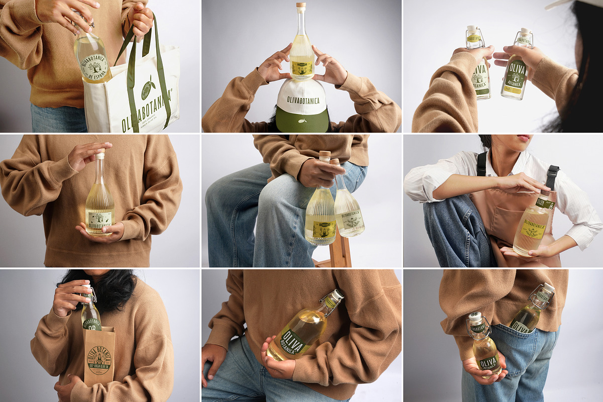 30 Olive Oil & Wine Bottles Mockups, a Packaging Mockup by Vitora Mockup (Photo 1 of 10)