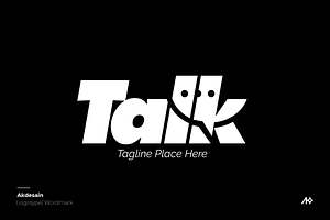 Talk Wordmark Logo, a Branding & Logo Template by Akdesain