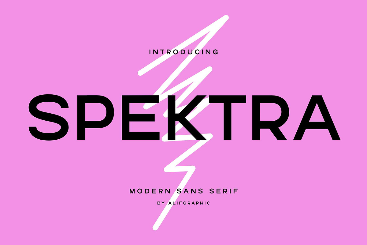 Spektra - Modern Sans Serif Typeface, a Sans Serif Font by Font Kingdom (Photo 1 of 5)