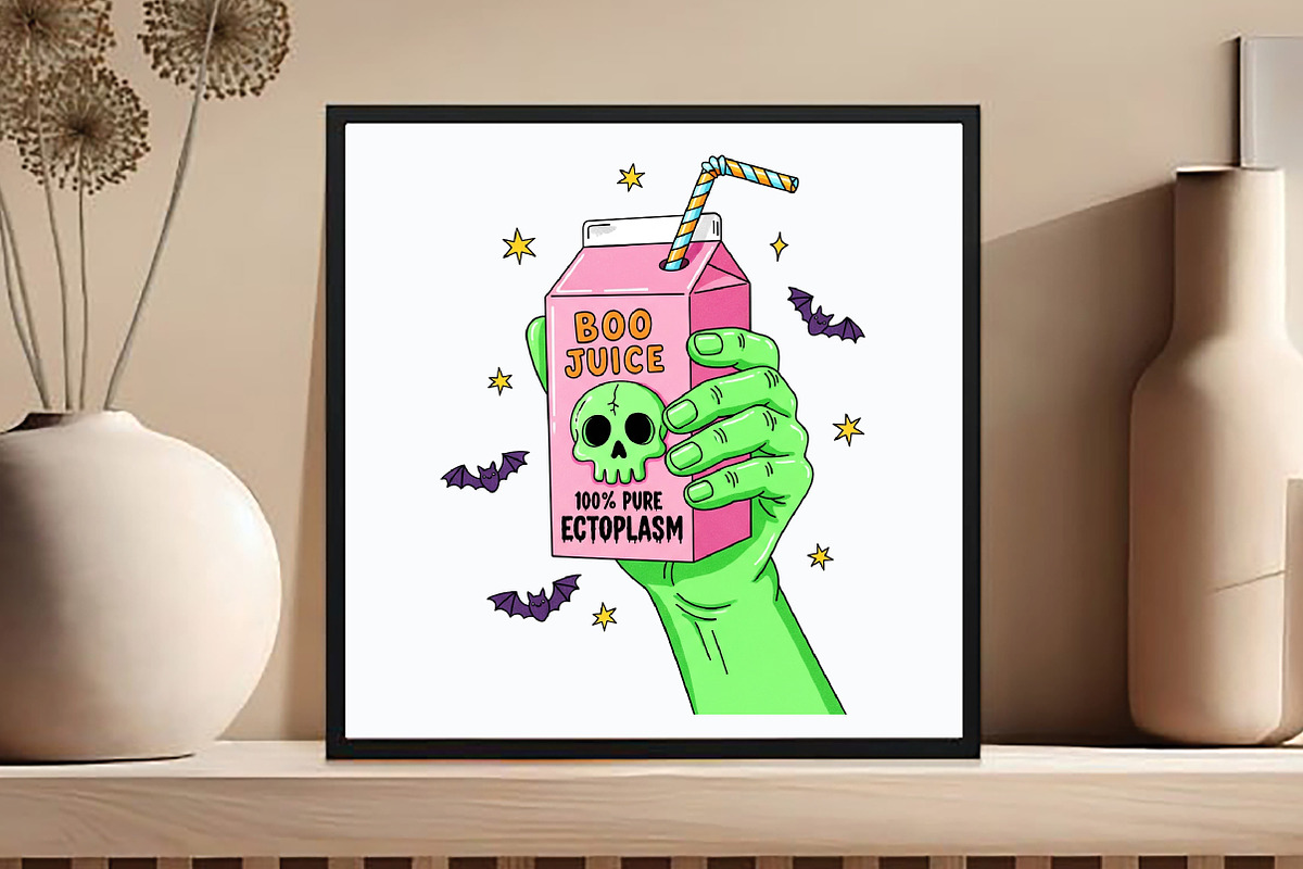 Boo Juice Halloween PNG – Funny Ghos, an Illustration by DreamCafeArt (Photo 4 of 7)