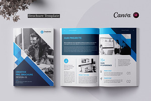 Brochure | Canva, InDesign, a Brochure Template by ArtisticLand