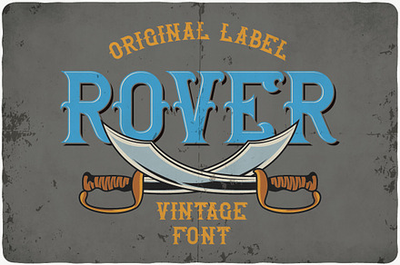 Rover typeface, a Symbol Font by Vozzy Vintage Fonts