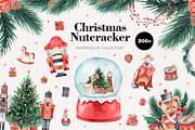 Christmas Nutcracker Watercolor Set, a Decorative Illustration by Art Dari Autumn (Thumbnail 1 of 19)