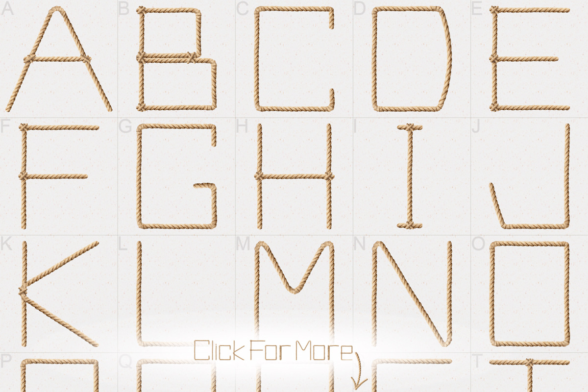 Driftwood Alphabet preview 3