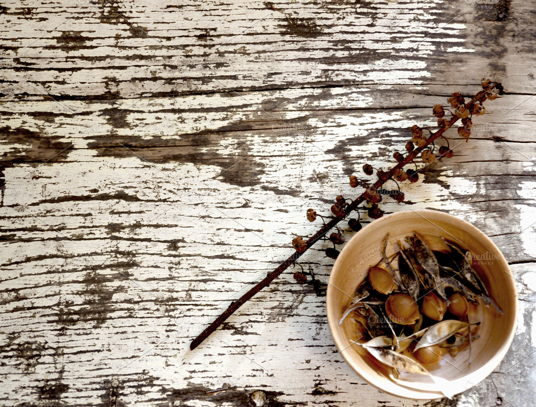 Rustic bowl stock photo containing styled photography and texture, a Nature Photo by HAUTEGRAPHIQUE