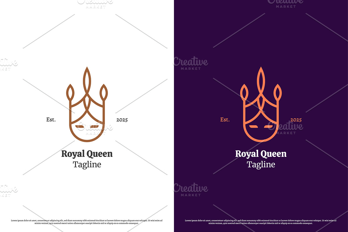 Queen Kingdom Logo Design Icon, a Branding & Logo Template by Morvana Crew