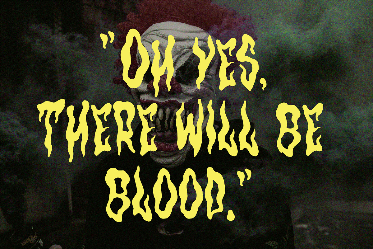 Halloween Horror Fonts | Hantu, a Font by tomatstudio (Photo 4 of 10)