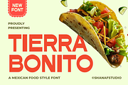 Tierra Bonito Mexican Food Style Fon, a Sans Serif Font by PutraCetol Studio (Thumbnail 1 of 5)