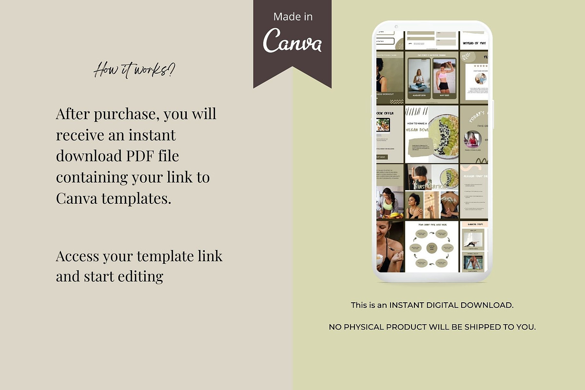 Nutrition coach Instagram template, a Social Media Template by Deepa Template Studio (Photo 11 of 11)