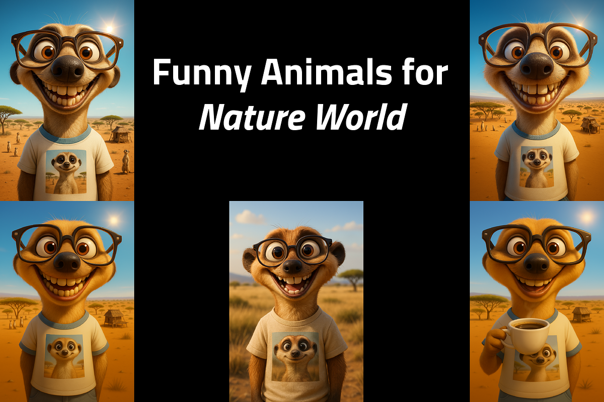 Funny Animals for Nature World, an Animal Photo by Design_Planet (Photo 1 of 6)