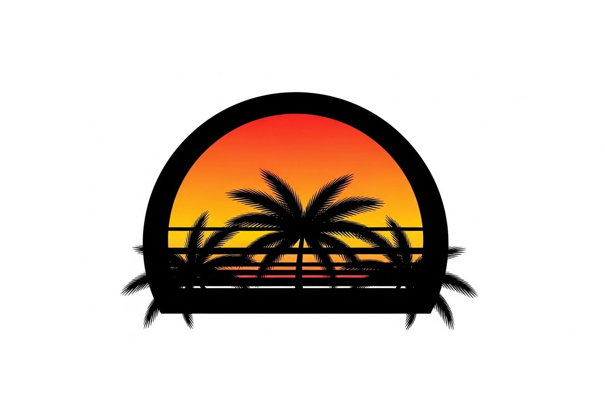 Desert Sunset Landscape Bundle, an Illustration by yasushie (Photo 21 of 31)