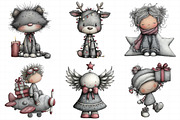 Whimsical Christmas Clipart, an Illustration by Daily.Designs (Thumbnail 4 of 5)