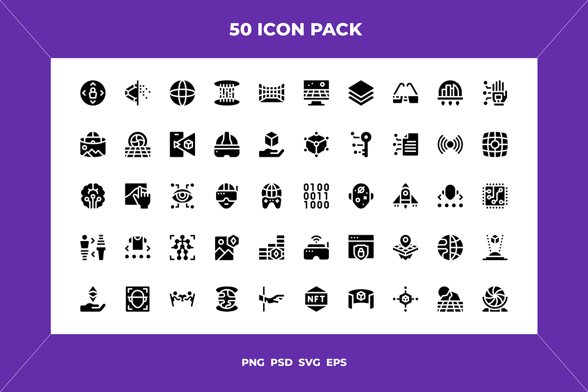 Metaverse icons, an Outline Icon by Wencory (Photo 1 of 2)