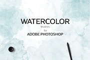 Watercolor Photoshop brush set