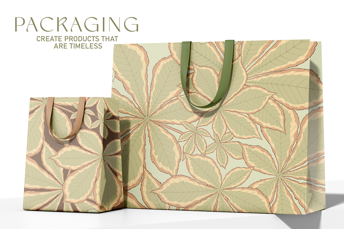 Silk Scarf Leaf Mosaic, a Pattern Graphic by Natalia0307 (Photo 8 of 9)