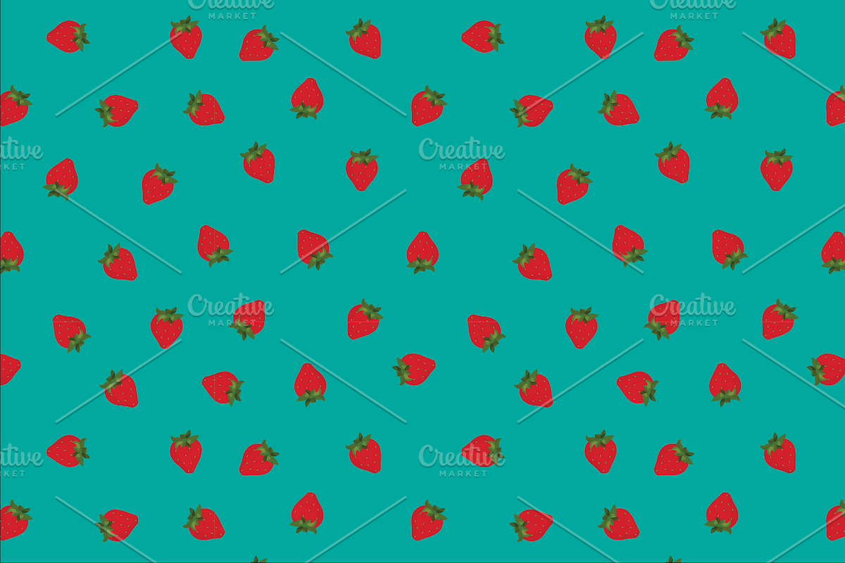 9 Seamless strawberry pattern swatch, a Pattern Graphic by Salty Lunch (Photo 9 of 10)