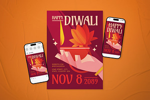 Diwali Event Flyer Set, a Flyer Template by The Good Store