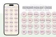 INSTAGRAM HIGHLIGHT COVERS, a Social Media Template by The Little Lily Studio (Thumbnail 2 of 5)