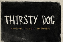 Display font Thirsty Dog