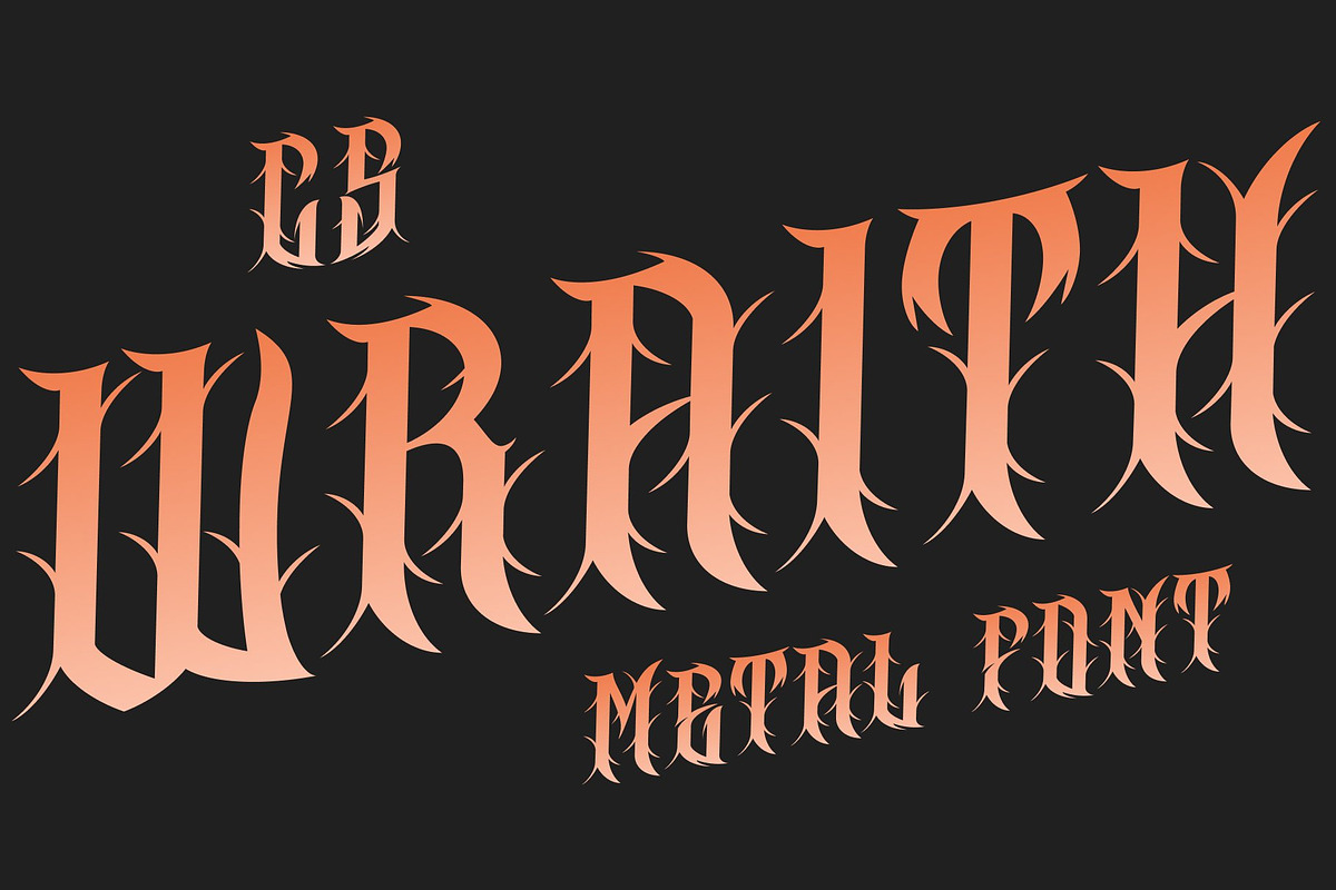 CS Wraith – Black Metal Font, a Blackletter Font by Craft Supply Co. (Photo 1 of 8)