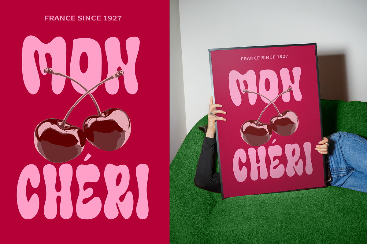 Very Wavy Playful Chunky Font, a Handwritten Font by Darla Studio (Photo 2 of 14)