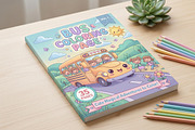35 Bus Coloring Pages for Kids, a Transportation Illustration by ikarifq shop (Thumbnail 2 of 5)