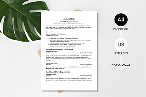 ATS Resume / CV / Cover Letter