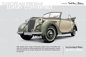 European Prewar Luxury Convertible