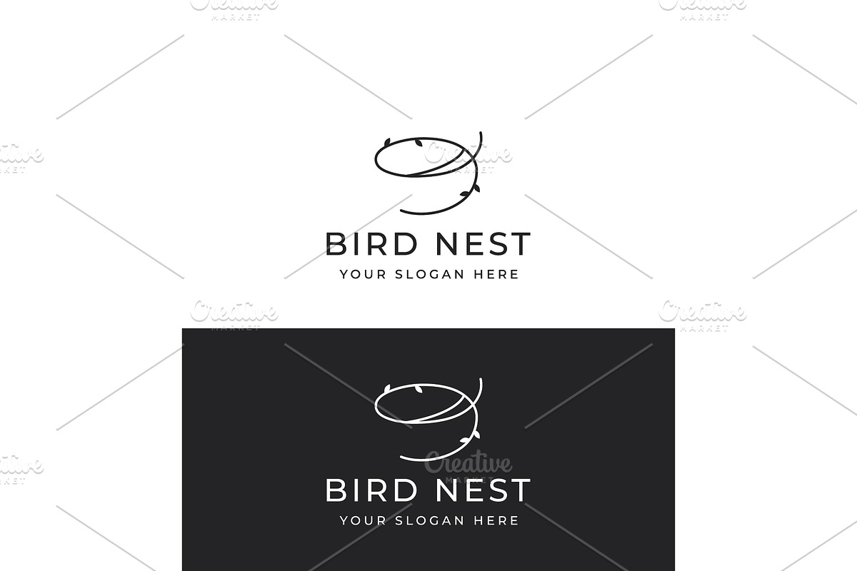 Bird's nest abstract logo design., a Branding & Logo Template by LOGOCREATIVE