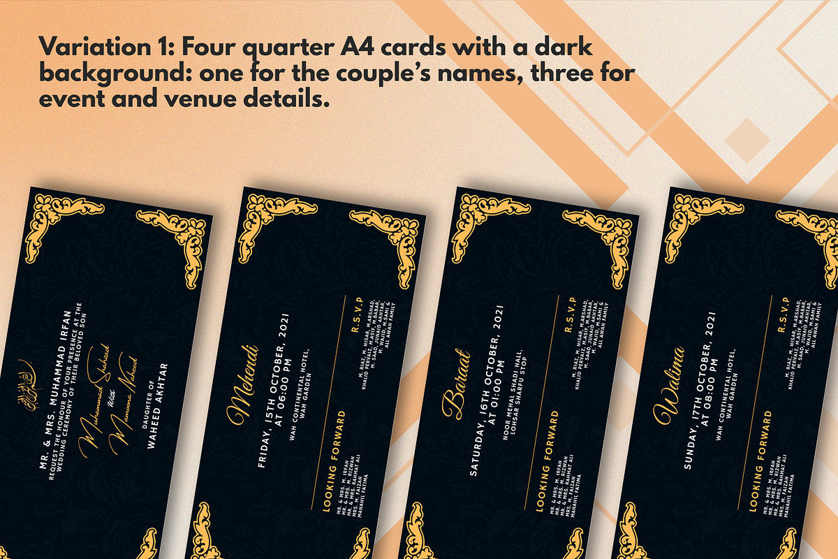 Elegant Wedding Invitation Template preview 2